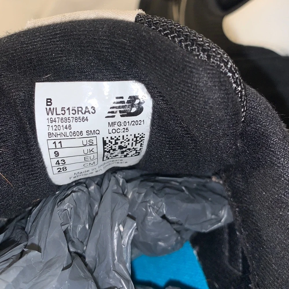 New Balance 515 Women’s Black and White Sneakers